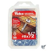 TEKS Self-Drilling Screw, #8 x 1/2 in, Zinc Plated Steel Truss Head Phillips Drive 21500